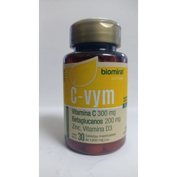 C-VYM (VITAMIN C, BETAGLUCANOS, ZINC AND VITAMIN D3) 1000MG 30 TABLETS