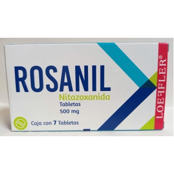 ROSANIL (NITAZOXANIDA) 500MG 7 TABLETAS