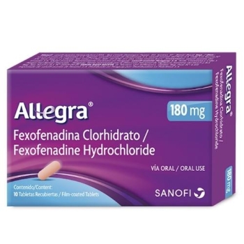 ALLEGRA (PHEXOPHENADINE) 180MG 10 TABLETS