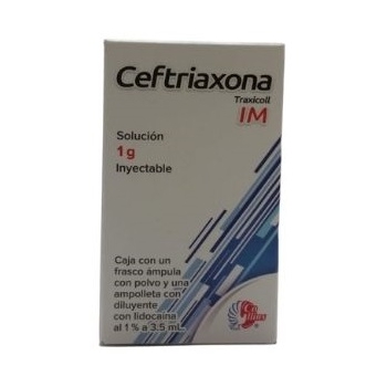 CEFTRIAXONA (CEFTRIAXONE) 1G INJECTABLE SUSPENSION *This product cannot be shipped internationally*