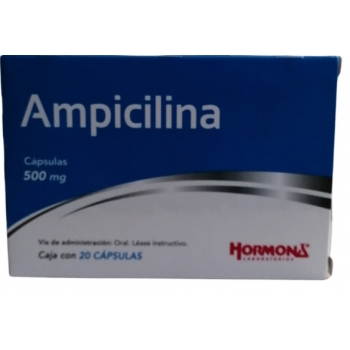 AMPICILLIN 500MG 20 CAPSULES (HORMONA)