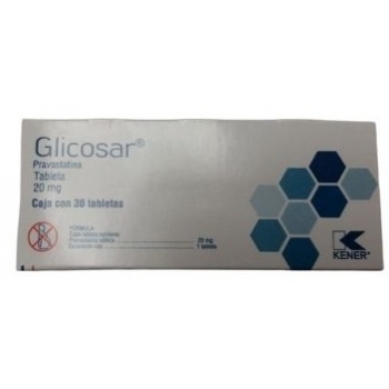 GLICOSAR (PRAVASTATIN) 20MG 30 TABLETS