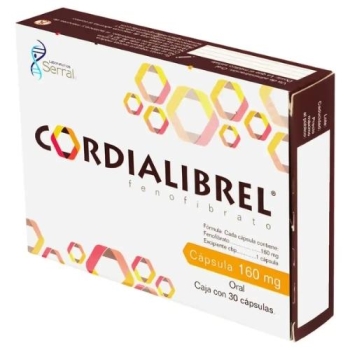 CORDIALIBREL (FENOFIBRATO) 160MG 30 CAPSULAS