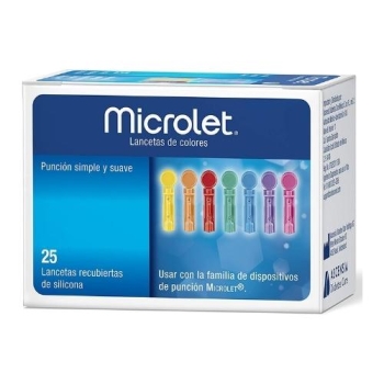 MICROLET 25 LANCETAS RECUBIERTAS DE SILICONA