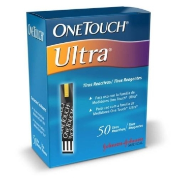 ONE TOUCH ULTRA (GLUCOSE OXIDASE, FERRICIANIDE) 50 REACTIVE STRIPS