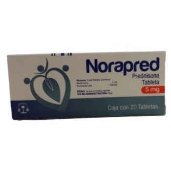 NORAPRED (PREDNISONE) 5MG 20 TABLETS