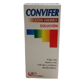 CONVIFER (THYAMINE, PYRIDOXINE, CYANOCABALAMINE, LYSINE, FERROUS GLUCONATE) SOLUCION 100ML