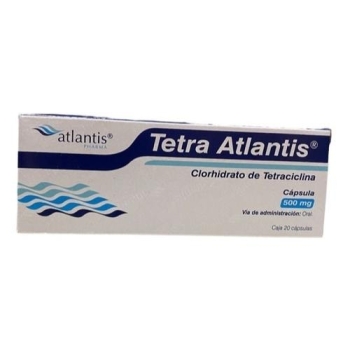TETRA ATLANTIS (TETRACICLINA) 500MG 20 CAPSULAS