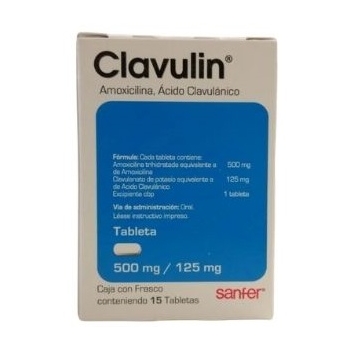 CLAVULIN (AMOXICILLIN, CLAVULANIC ACID) 500MG/125MG 15 TABLETS