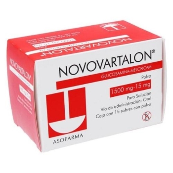 NOVOVARTALON (GLUCOSAMINE-MELOXICAM) 1500MG-15MG 15 ENVELOPES