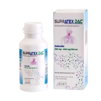 SUPRATEX DAC (AMBROXOL/LEVODROPROPIZINA) 300MG-600MG FRASCO CON 120 ML