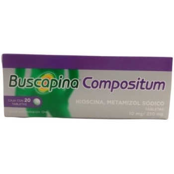 BUSCAPINA COMPOSITUM (HIOSCINA / METAMIZOL SODICO) 10MG / 250MG 20 TAB