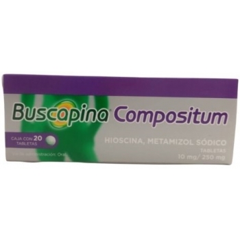 BUSCAPINA COMPOSITUM (HYOSCINE / METAMIZOL SODIUM) 10MG / 250MG 20 TAB