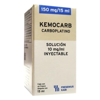KEMOCARB (CARBOPLATINE) 10 MG SOLUTION INJECTABLE