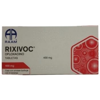 RIXIVOC (OFLOXACIN) 400MG 8 TABLETS