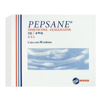 PEPSANE (DIMETHICONE, GUAIAZULENE) 3G / 4MG 30 ENVELOPES WITH 10G OF GEL