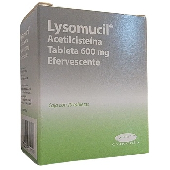 LYSOMUCIL (ACETYL CYSTEINE) 600MG 20 TABLETS