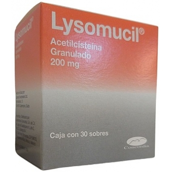 LYSOMUCIL (ACETYL CYSTEINE, GRANULATE) 200MG 30 ENVELOPES