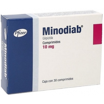 MINODIAB (GLIPIZIDE) 10 MG 30 TABLETS