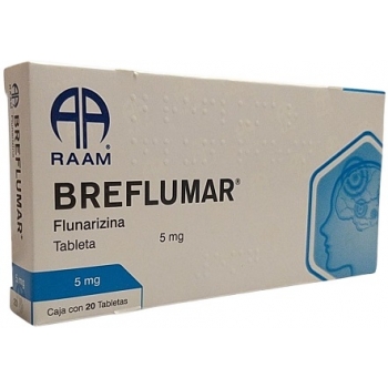 BREFLUMAR (FLUNARIZINA) 5MG 20 TABLETAS