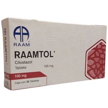 RAAMTOL (CILOSTAZOL) 100MG 30 TABLETAS