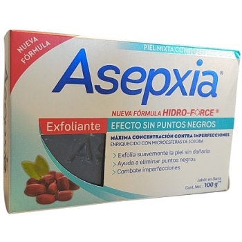 ASEPXIA EXFOLIATING EFFECT WITHOUT POINTS BLACK MIXED SKIN SOAP BAR 100G
