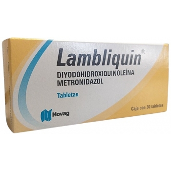LAMBLIQUIN (DIYODOHYDROXYQUINOLEINE/ METRONIDAZOLE) 400MG / 200MG 30TAB
