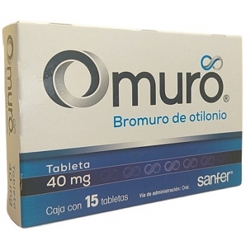 OMURO (BROMURO SW OTILONIO) 40 MG 15 TABLETAS