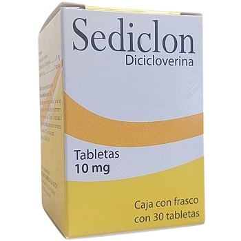 SEDICLON (DICICLOVERINA) 10MG 30 TABLETAS