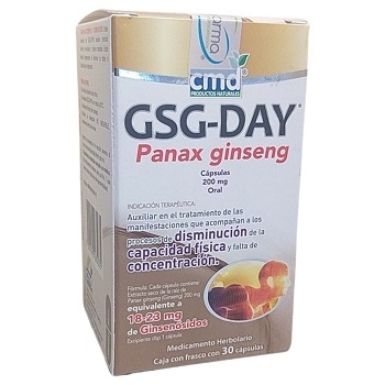 GSG-DAY (PANAX GINSENG) 200MG 30 CAPSULES