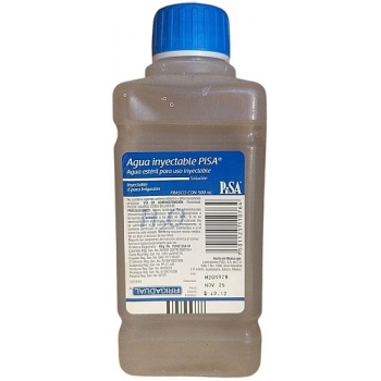 AGUA INYECTABLE PISA (AGUA ESTERIL) 500 ML SOLUCION