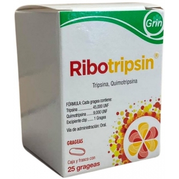 RIBOTRIPSIN (TRYPSIN / CHEMOTRIPSIN) 25 DRAGEES