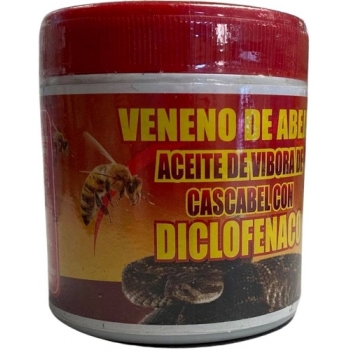 VENENO DE ABEJA (ACEITE DE VIBORA DE CASCABEL CON DICLOFENACO) 125 G