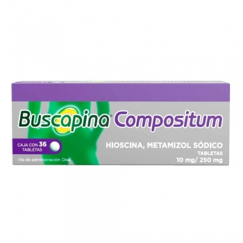 BUSCAPINA COMPOSITUM (HYOSCINE, METAMIZOL SODIUM) 10MG / 250MG 36 TAB