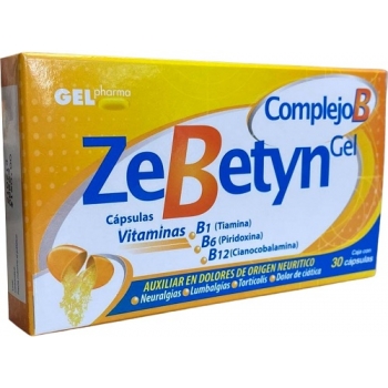 ZeBetyn (THYAMINE, PYRIDOXINE, CYANOCOBALAMINE) 30 CAPSULES