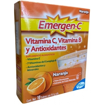 EMERGEN-C ORANGE 10 ENVELOPES OF EFFERVESCENT POWDER