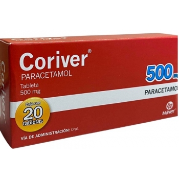 CORIVER (PARACETAMOL) 20 TABLETS 500MG
