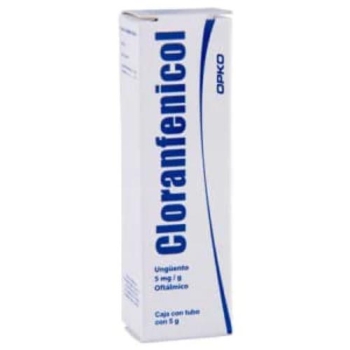 CHLORAMPHENICOL OPHTHALMIC OINTMENT TUBE WITH 5G