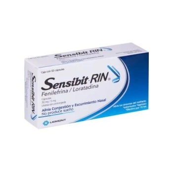 SENSIBIT-RIN (PHENYLEPHRINE / LORATADINE) 20 CAPSULES 30MG / 5MG