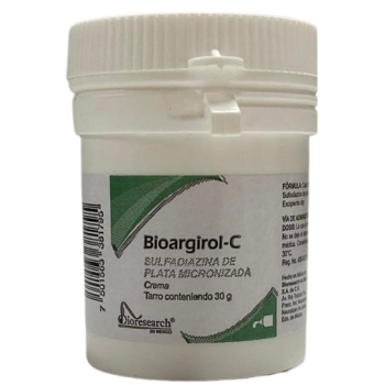 BIOARGIROL-C (SULFADIAZINA DE PLATA) CREMA TARRO CON 30G