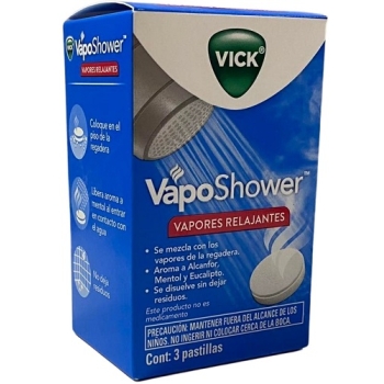 VICK VAPOSHOWER RELAXING VAPORS 3 PAS