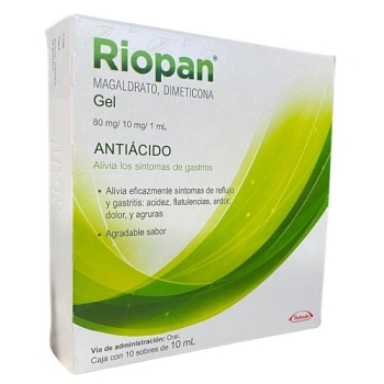 RIOPAN (MAGALDRATO, DIMETICONA) 10 SOBRE 10ML