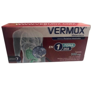 VERMOX (MEBENDAZOLE) 500MG 1TAB