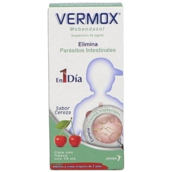 VERMOX (MEBENDAZOLE) 60MG 10ML SUSPENSION   *THIS PRODUCT IS ONLY AVAILABLE IN MEXICO