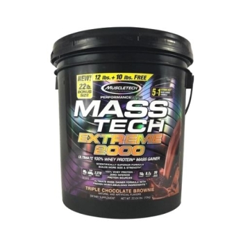 MT MASS-TECH 22 LBS EXTREME 2000 TRIPLE CHOCOLATE BROWNIE