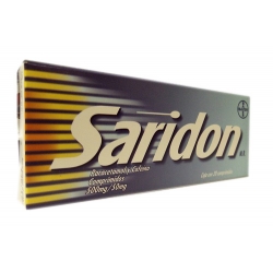 SARIDON (PARACETAMOL / CAFFEINE) 500MG/50MG 20TAB