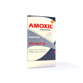 AMOXIL PED (AMOXICILLIN) SUSPENSION 75ML 250MG *This product cannot be shipped internationally*