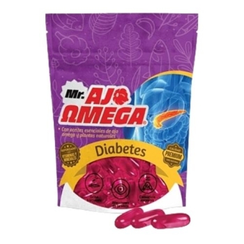 MR. GARLIC OMEGA DIABETES 650MG 60 CAPSULES