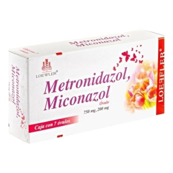 METRONIDAZOL / MICONAZOL 750/200MG 7-OVULOS