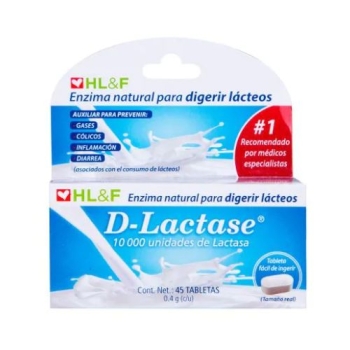 D LACTASE 0.4 G 45 TABLETAS